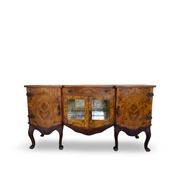 Buffet en noyer burr italien, années 1930.