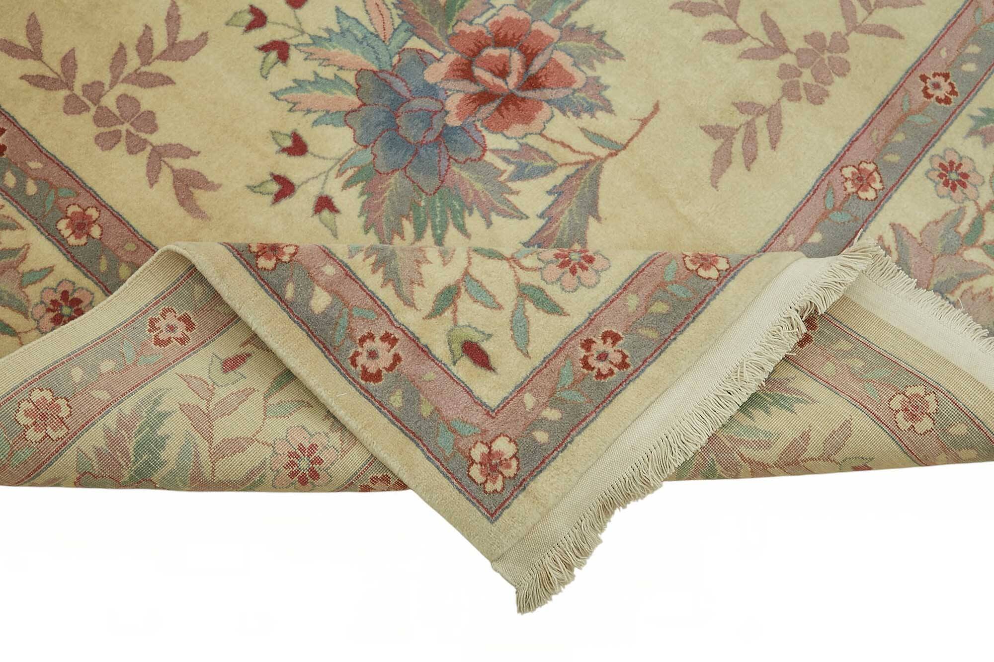 Turkish Handknotted Wool Oushak Rug 274 cm x 366 cm