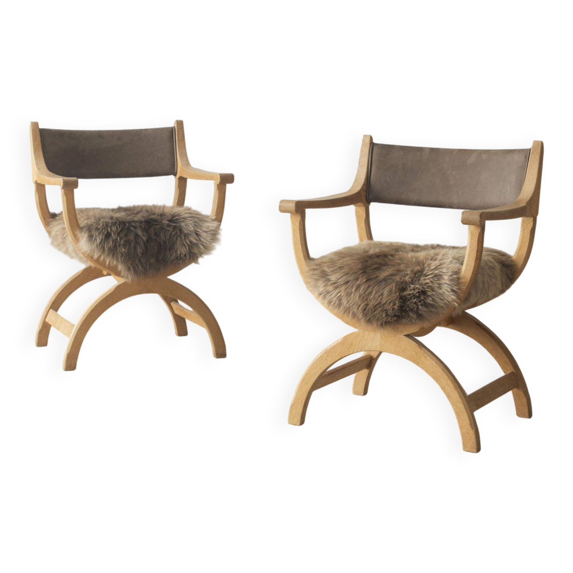 Henning Kjærnulf kurul, dining chair (pair)