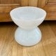 Anne Nilsson for Ikea white glass diabolo vase