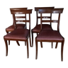 Lot 4 mahogany English chairs