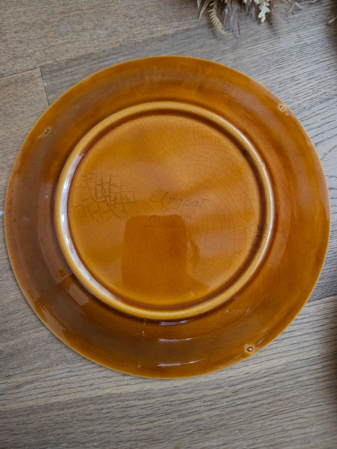 Set of 3 hollow plates Face of Breton Argoat Gourin