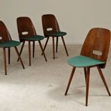 Set of 4 Lollipop chairs by Frantisek Jirak for Tatra 1960