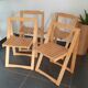 Chaises pliantes bois vintage