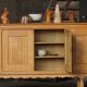 Henning Kjærnulf for EG Møbler, solid oak sideboard, Danish modern, 1960s.