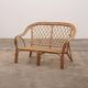 French Bohemian sofa made of bamboo from the 1960s.