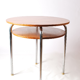 Bauhaus tubular steel cantilever table with underpanel ST 41 by Robert Slezák company