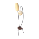 Lampadaire années 50 double avec tablette