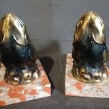 Art Deco bookends. (Zinc alloy)