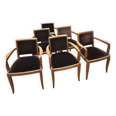 Suite de 6 chaises vintage