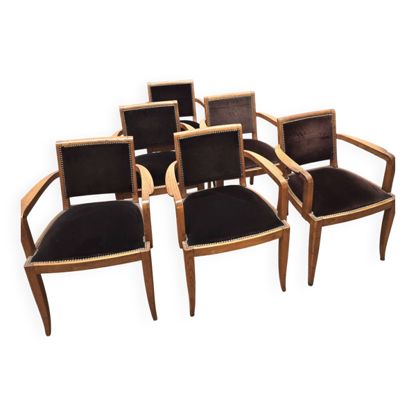 Suite de 6 chaises vintage