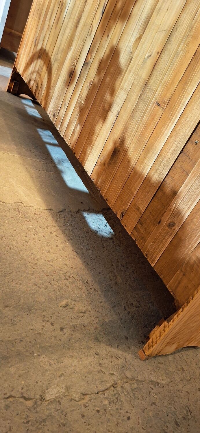 Open buffet in fir wood