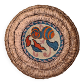 Round art deco cushion