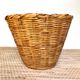 Wicker basket planter