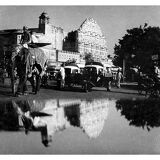 Jaipur, photograph of the palace of the winds and its reflection