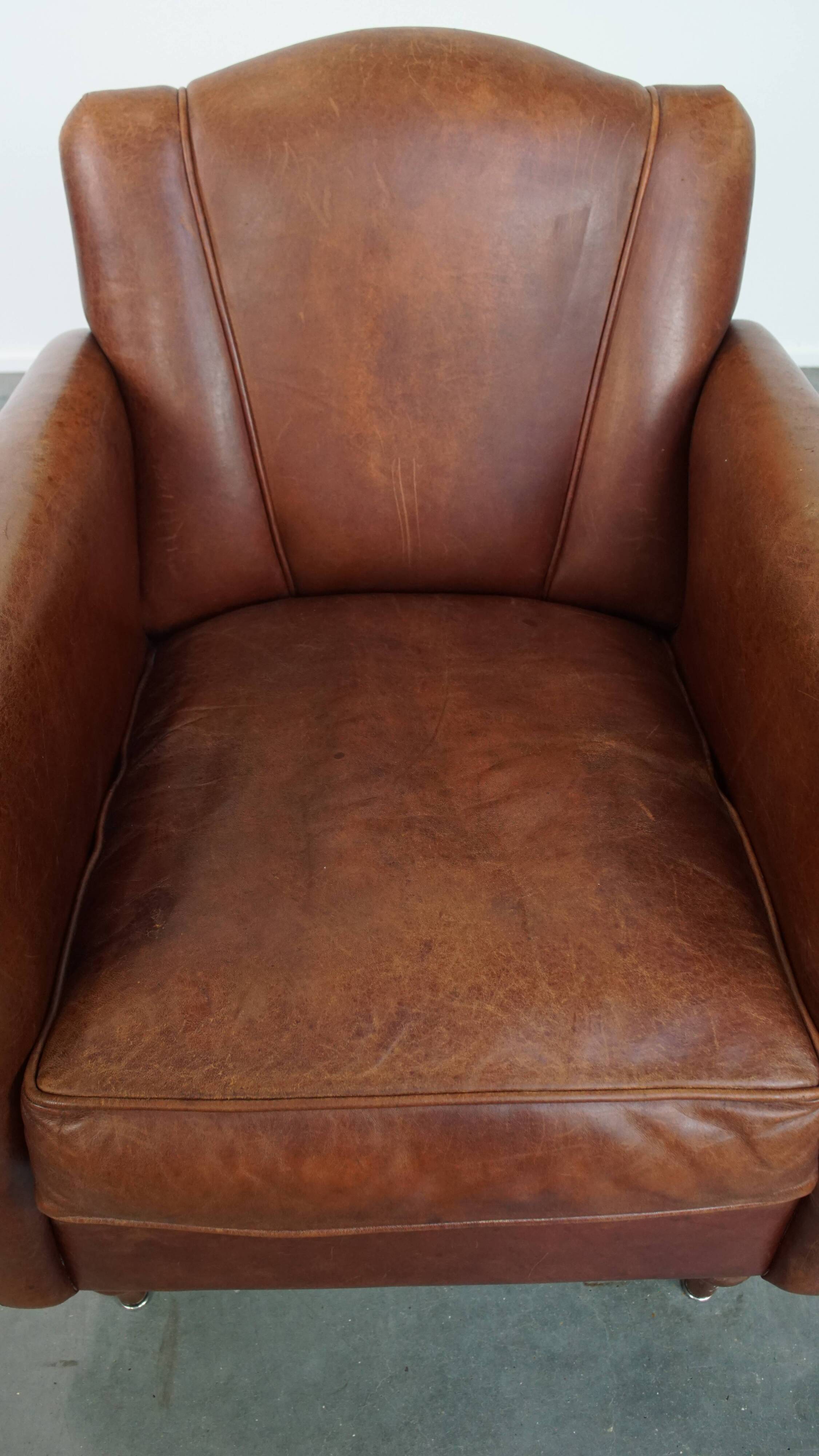 Sheepskin Art Deco Armchair