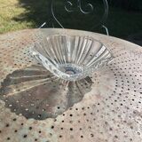 Large crystal bowl, vintage and collector's design salad bowl