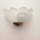 Flower-shaped molded glass wall lamp