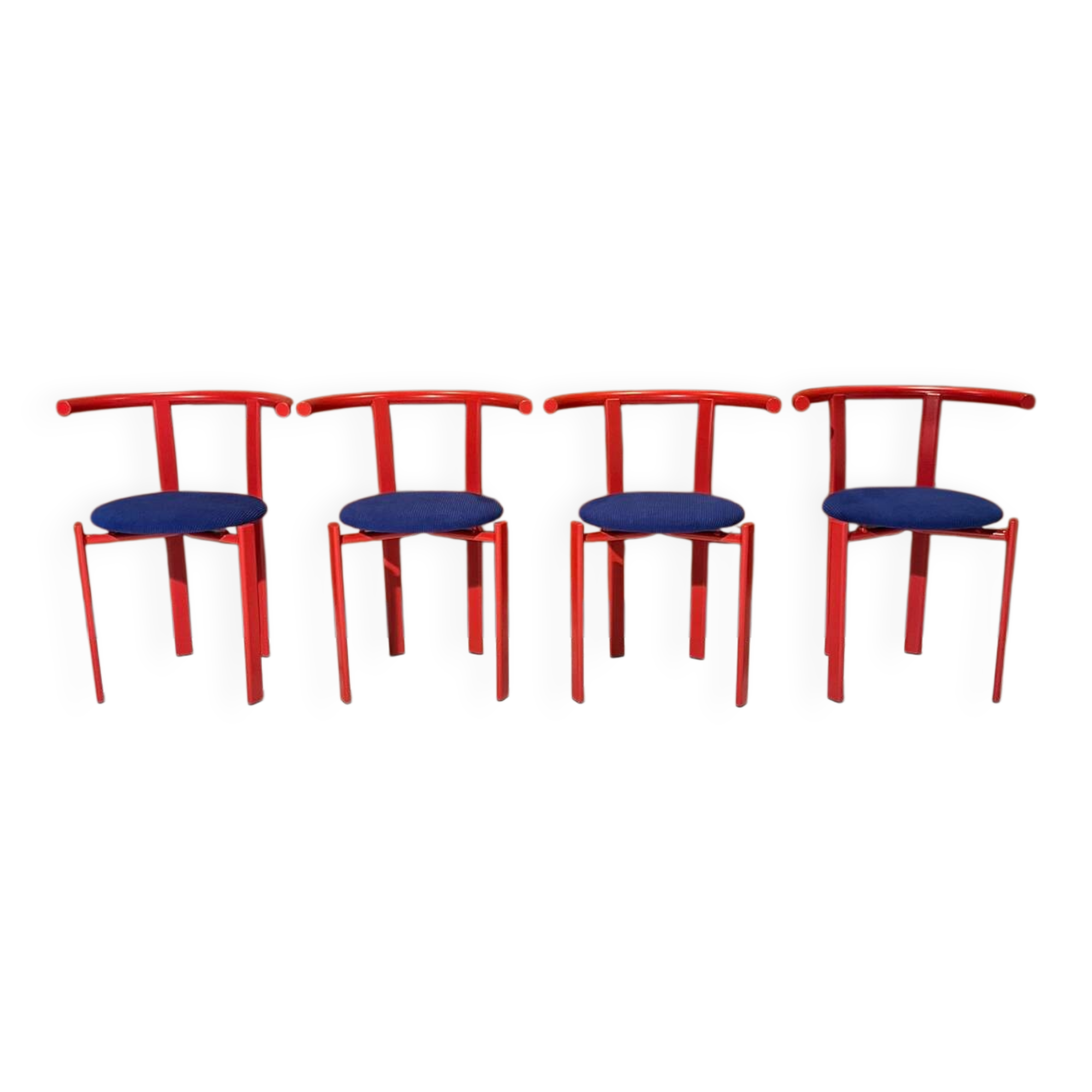 4 refurbished vintage chairs