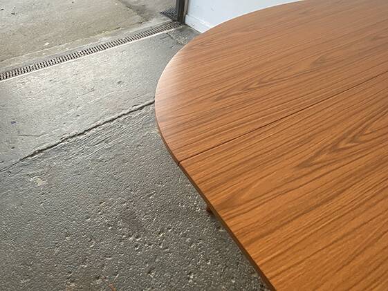 1960s Mid-Century modern dining set by Schreiber Furniture and AB tubular Products