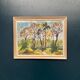 Original Swedish Oil on Panel - 'Forest Path'  – Unsigned Vintage & Framed