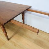 Important Community Table in Oak and Walnut – Late 19th Century