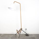 Floor lamp with magazine rack