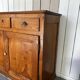 Antique oak sideboard – 3 drawers & 2 doors – pig buttons