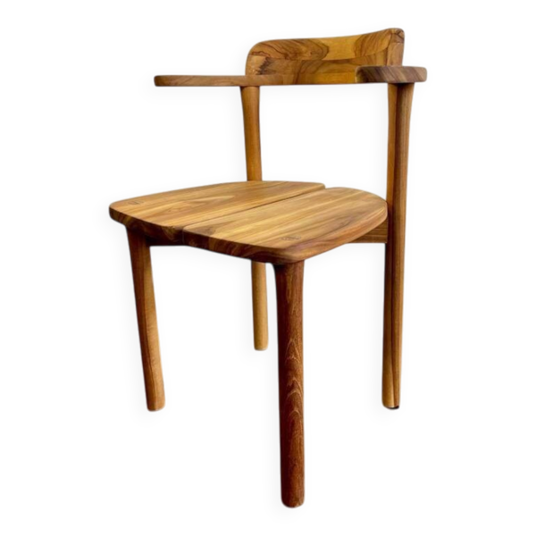 Chaise de salle à manger en bois massif (plusieurs pièces en stock)