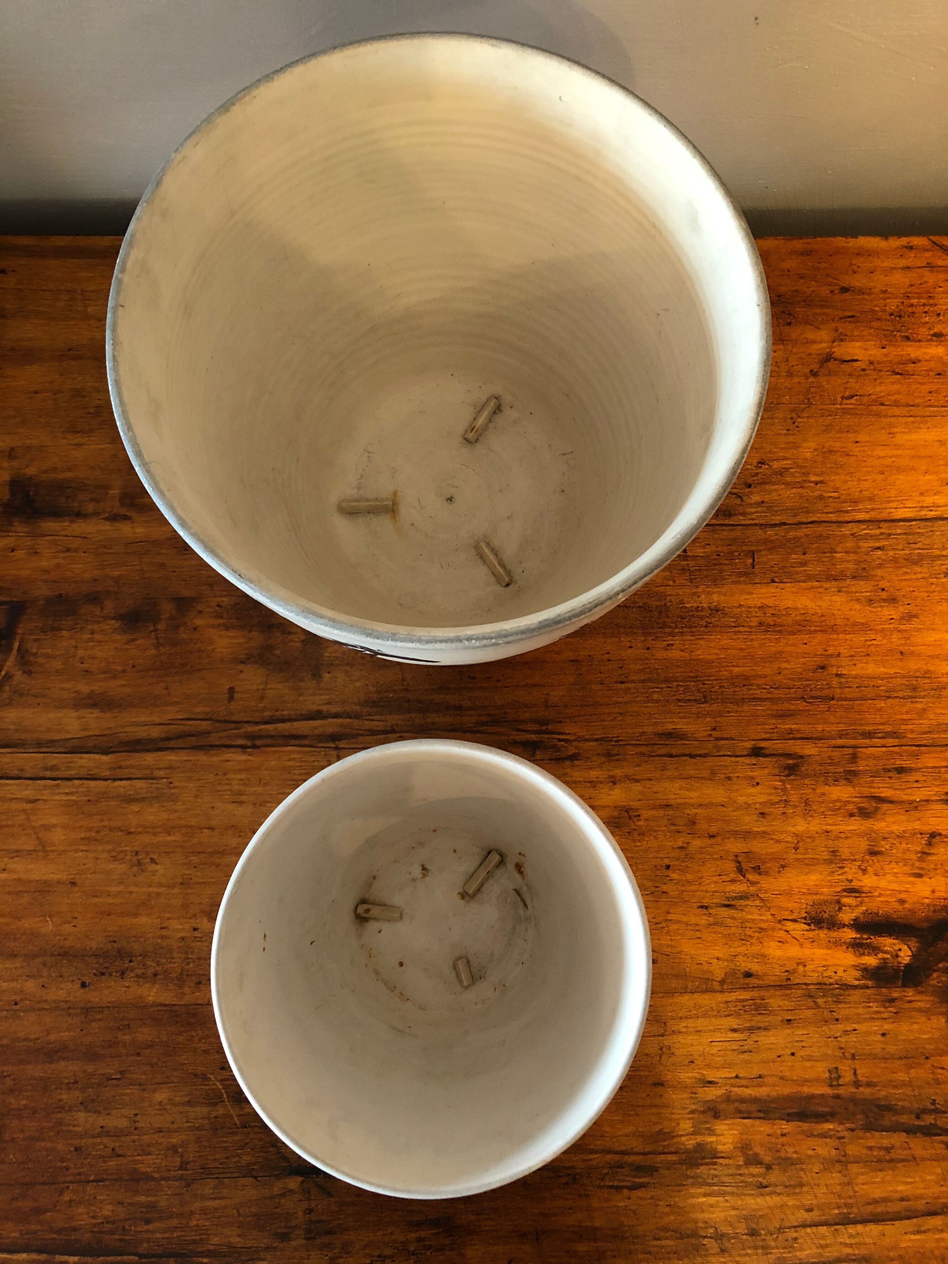 Duo de cache-pots en céramique Paul Milet Sèvres