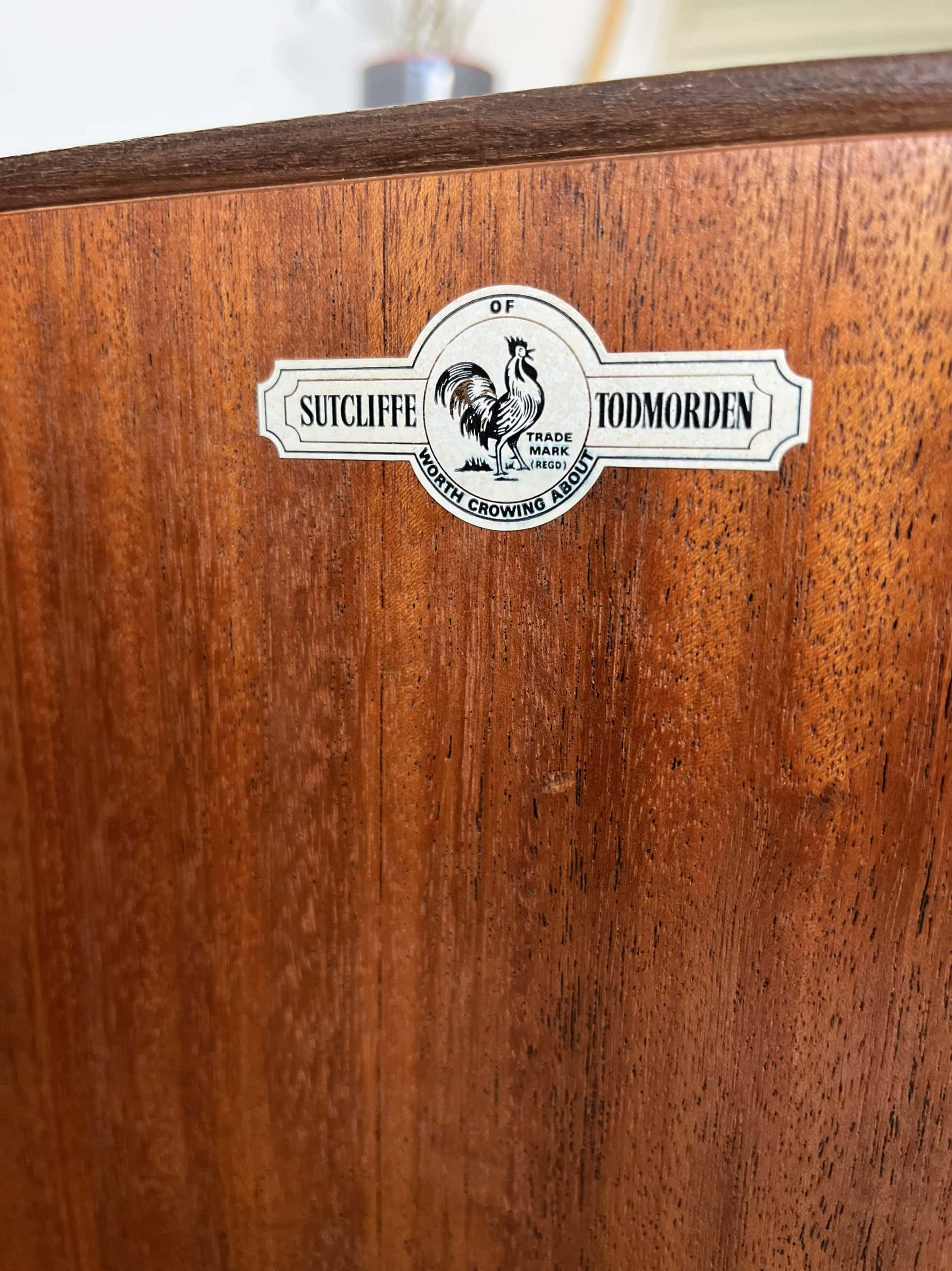 Vintage secretary desk English, Sutcliffe of Todmorden