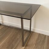 Metal and glass design desk