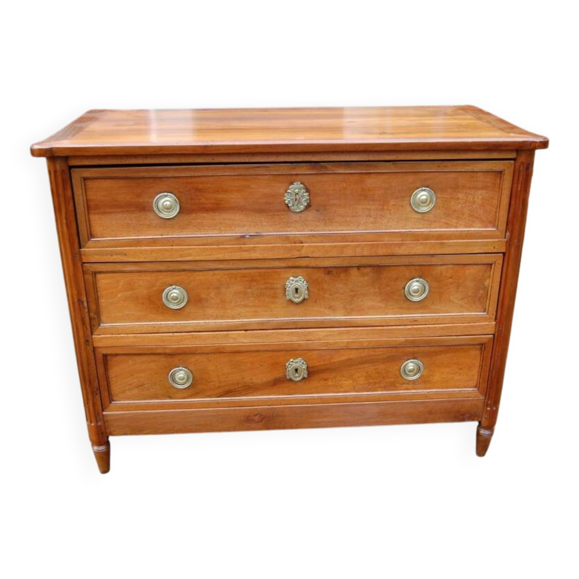 Louis XVI period walnut secretary chest from the 18th century