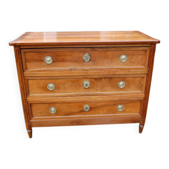 commode secrétaire d époque louis XVI en noyerdu 18e siécle
