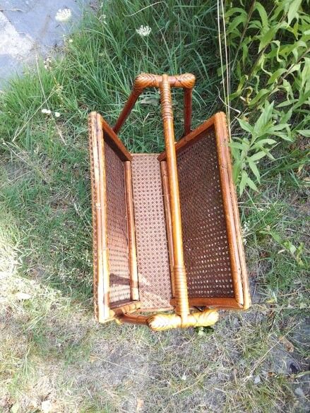Bamboo and canning magazine holder