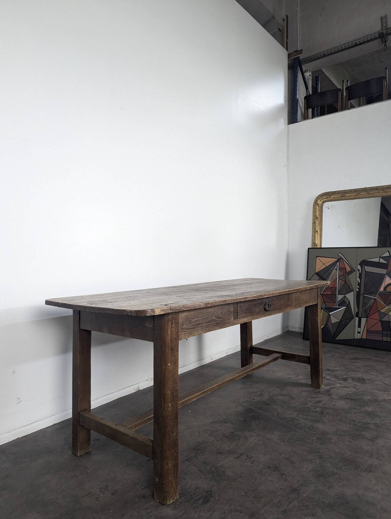 Solid oak farmhouse table