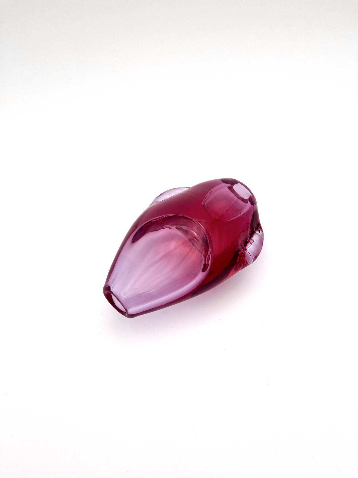 Vase Miloslav Klinger ZBS Verre Bohême Rubis