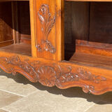 Louis XV Style Walnut Display Cabinet