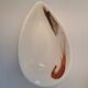 Set of 3 vintage 70s bowls with shellfish motifs. Glazed porcelain
