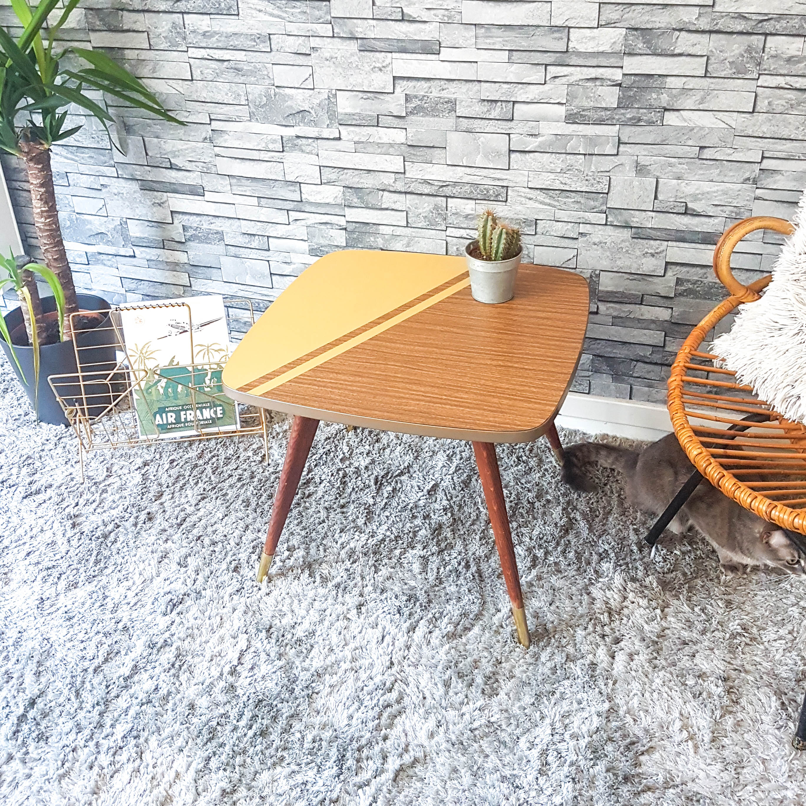 Vintage coffee table in formica 60/70