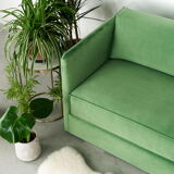 Canapé vert, design scandinave