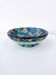 Old bowl on pedestal with raised edges art deco ceramic Longwy