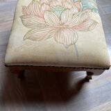 Vintage upholstered stool/footrest