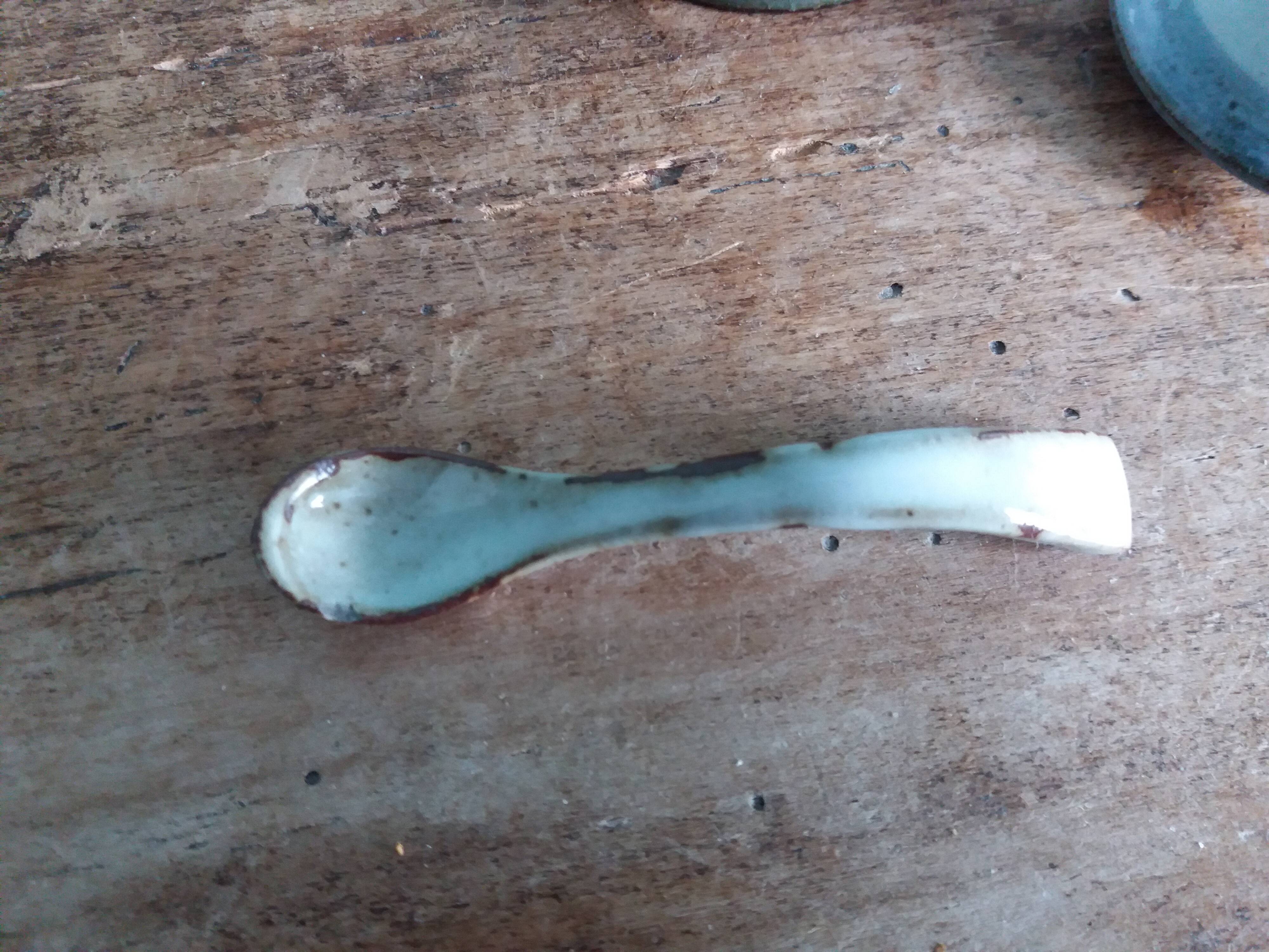 Small pot sugar and mustard bowl signed Atch, Chantal and Thierry Robert