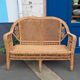 Peacock rattan bench