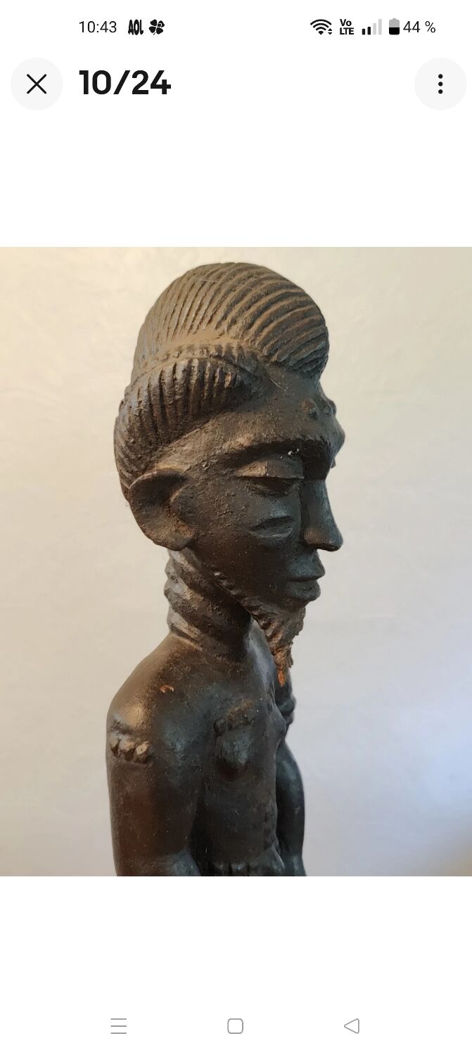 Ancient mystical husband fetish sculpture, Blolo Bian Baoulé