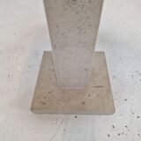 Set of 2 Italian Travertine for Stone Pedestals or Side Tables, 1980's