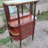 Antique Louis XVI style chest of drawers with marble top