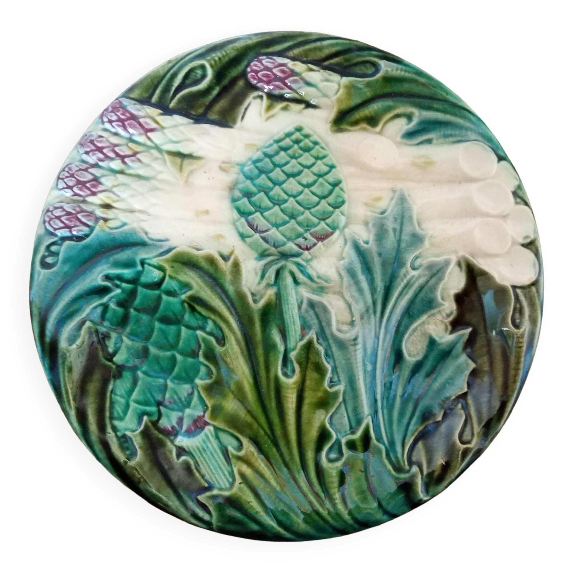 Asparagus/artichoke slushie plate