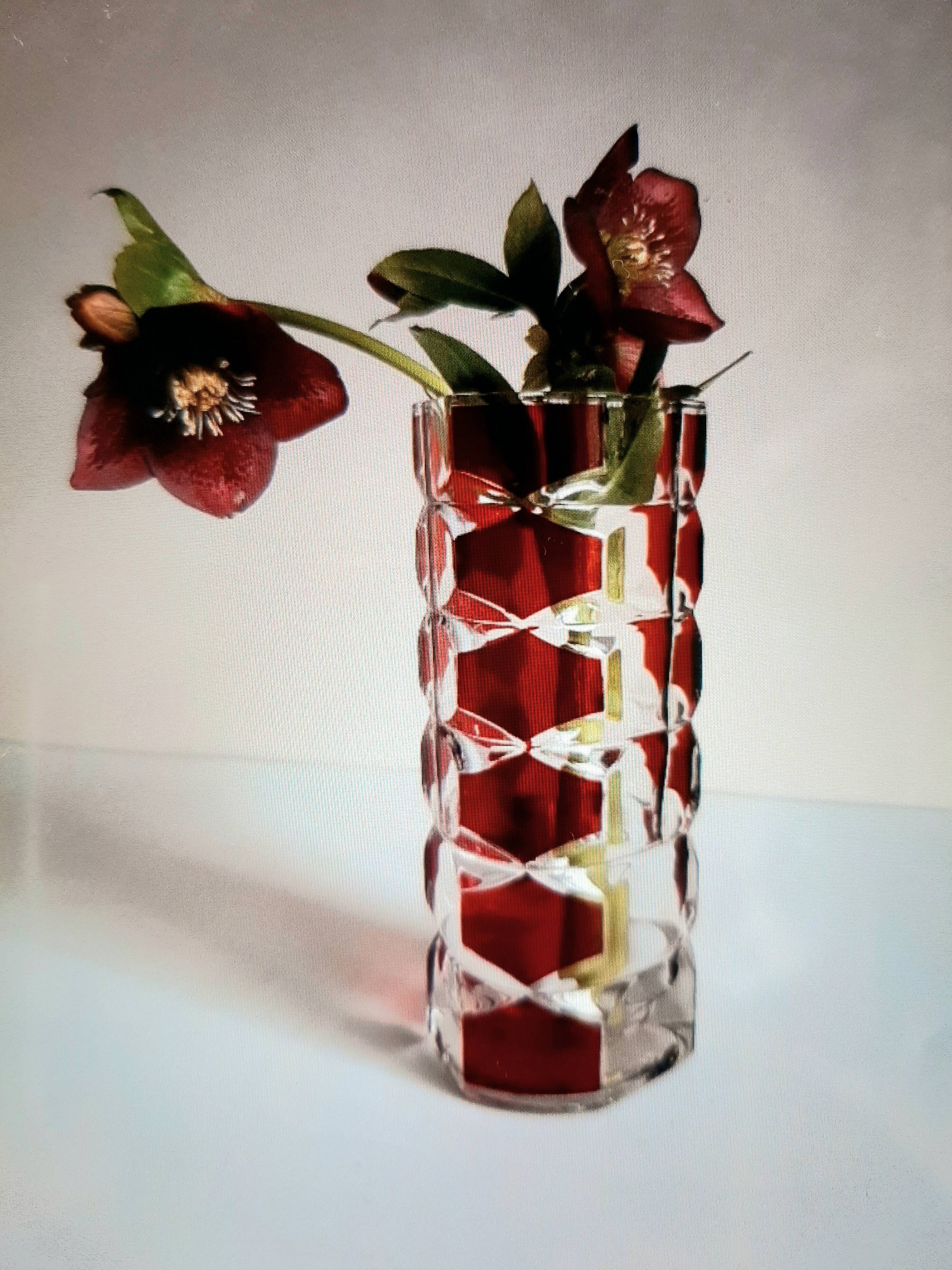 Original colorful vase made in France